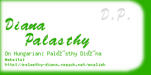 diana palasthy business card